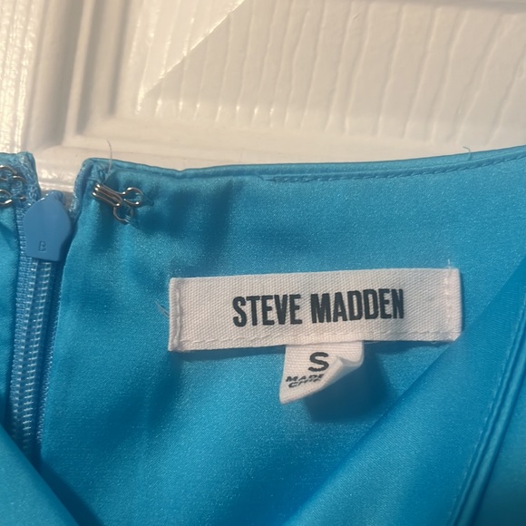 Steve Madden Aimee Blue Midi Dress - Picture 7 of 8